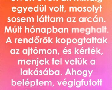 Ötven évig élt egyedül, amit a lakásában találtam a halála után, teljesen ledöbbentett