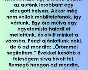Hogyan változtatta meg egy idegen kedvessége a családunk életét Hogyan változtatta meg egy idegen kedvessége a családunk életét