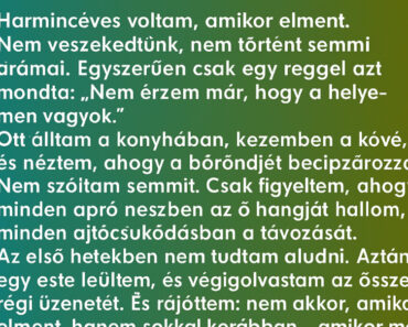 Amikor becipzározta a bőröndjét, még nem tudtam, hogy épp megment engem