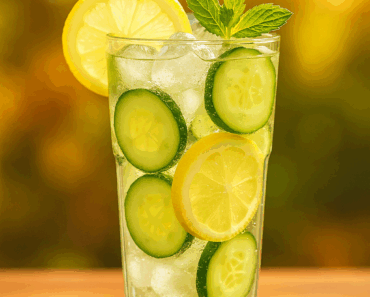 „Ez a limonádé annyira jó, hogy nem értjük, miért nem árulják üvegben”🍋 Mentás–citromos uborkalimonádé (cukormentes )