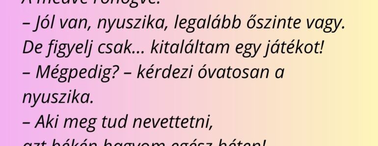 A medve nagy hanggal sétál az erdőben, és kiabál:
