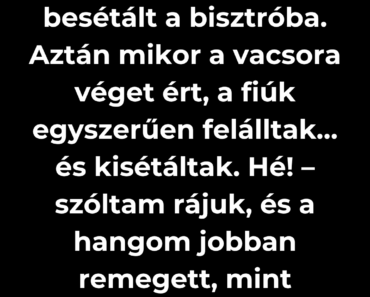 Két férfi fizetés nélkül távozott – amit ezután tettünk, arra senki sem számított!