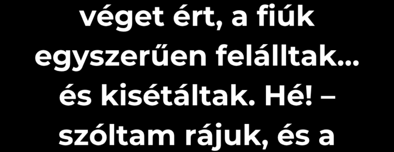 Két férfi fizetés nélkül távozott – amit ezután tettünk, arra senki sem számított!