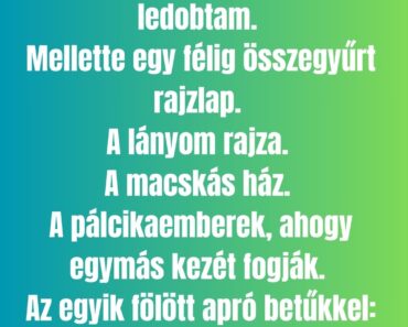 A férfi, aki csak akkor értette meg, milyen hangja van a hiánynak, amikor már túl késő volt visszafordulni