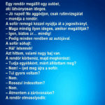 Egy rendőr megállít egy autóst, aki látványosan ideges. p