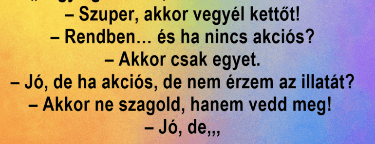 Férj hívja a feleségét a boltból:
