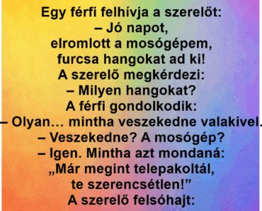 Egy férfi felhívja a szerelőt: Egy férfi felhívja a szerelőt: