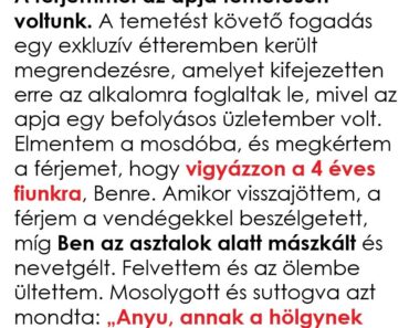 A fiam megdöbbentő felfedezése az apósom temetésén