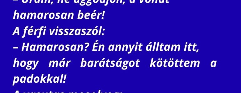 A vasútállomáson a késés mesterei