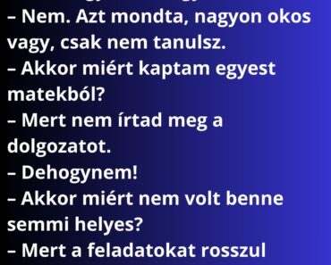 Szülői értekezlet után a nagymama hazafelé sétál Mórickával.