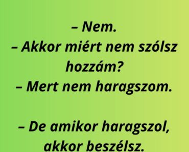 A férj kérdezi a feleségét: