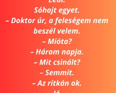 Egy férfi bemegy a házassági tanácsadóhoz.