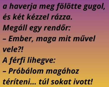 Egy férfi a parkban a földön fekszik…