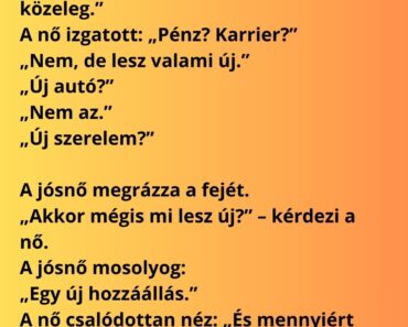 Egy nő elmegy egy jósnőhöz tanácsért.