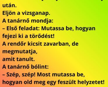 Egy rendőr beiratkozik egy „kapcsolati kommunikációs tanfolyamra”