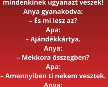 Karácsony este apa felsóhajt: