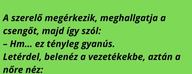 VICC: Egy nő felhívja a villanyszerelőt: