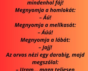 Egy férfi bemegy az orvoshoz: