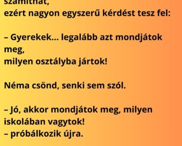 A tanár év végén pótvizsgáztatja a leggyengébb diákokat.