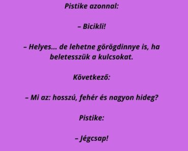 A tanárnő kérdezi: