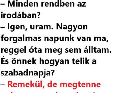 VICC: A főnök mobilon hívja az egyik alkalmazottját