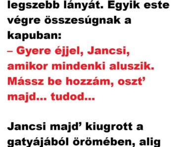 Vicc: Jancsi már hetek óta kerülgeti Marit