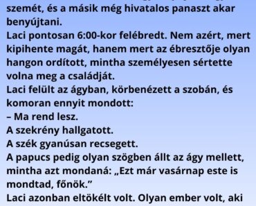 A férfi, aki túl komolyan vette a reggelt