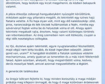 🤯 A 92 éves apámnak ingerülten szólt oda a színeshajú suhanc a plázában: ám amit apám válaszolt, az egy életre elkíséri