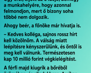 Vicc: Egy férfi megnyeri a lottón az egymilliárd forintos főnyereményt. Úgy érzi, eljött az ő ideje…