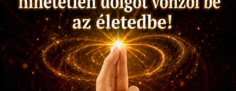 Érintsd össze a mutató-, a hüvelyk- és a középső ujjadat, hihetetlen dolgot vonzol be az életedbe!