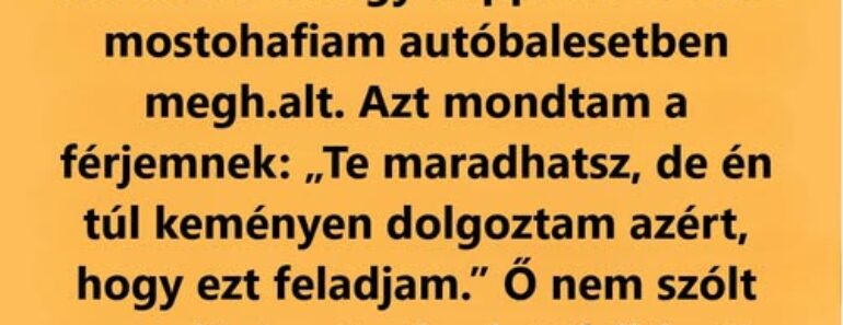 A nő a család helyett a hajóutat választotta, és mire hazatért, mindent elveszített