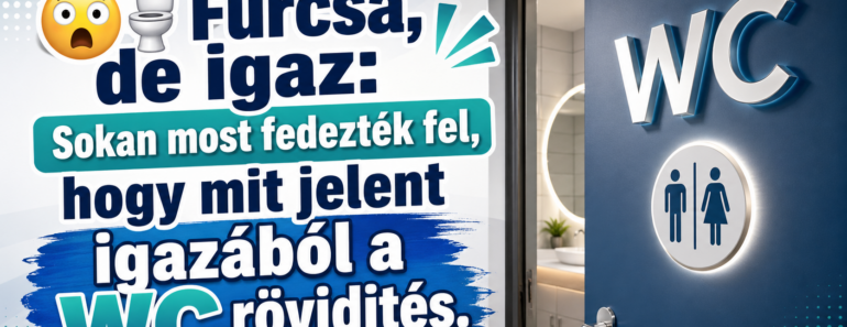 😲🚽 Furcsa, de igaz: Sokan most fedezték fel, hogy mit jelent igazából a WC rövidítés. 🚽😲