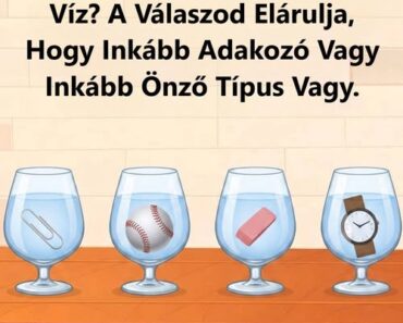 Melyik pohárban van több víz? A válaszod sokat elárulhat rólad Melyik pohárban van több víz? A válaszod sokat elárulhat rólad