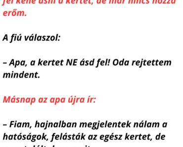 Az apa levelet ír a fiának: