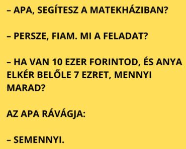 Apa és a matekházi