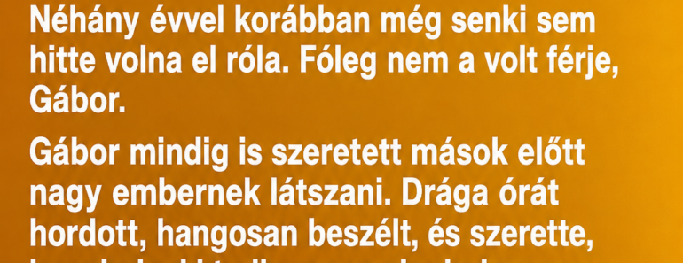Amikor Dóra belépett az elegáns étterembe, egy pillanatra megállt az ajtóban.