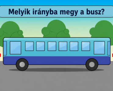 Szerinted melyik iranyba megy a busz? A felnőttek 90%-a helytelenül válaszol! A gyermekek gond nélkül megoldják kevesebb mint 15 másodberc alatt!