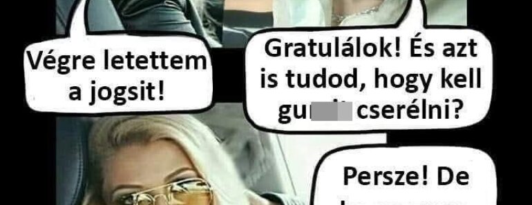 Végre letettem a jogsit