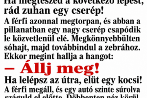 Egy férfi sétál az utcán, amikor hirtelen megszólal egy titokzatos hang:
