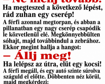 Egy férfi sétál az utcán, amikor hirtelen megszólal egy titokzatos hang: