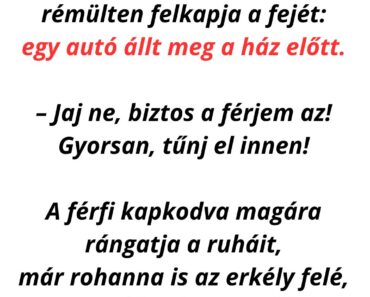 Egy kellemes délutáni „titkos találka” után…