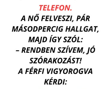 Egy titkos légyott közepén megszólal a telefon.