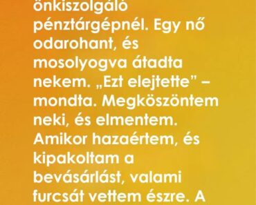 Egy üzenet a blokk hátulján megmentett