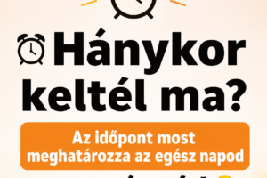⏰ Hánykor keltél ma? Az időpont most meghatározza az egész napod — ez vár rád 👇