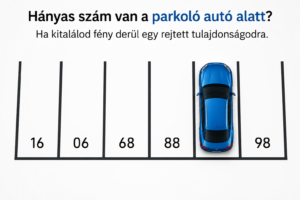 Hányas szám van a parkoló autó alatt? Ha kitalálod fény derül egy rejtett tulajdonságodra.