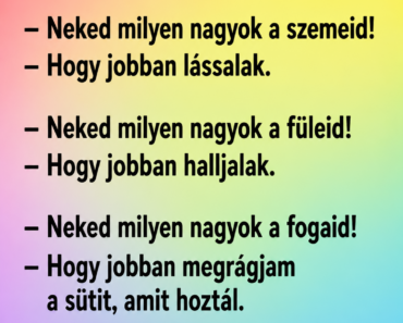Piroska mondja a nagymamájának: