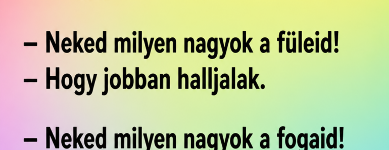 Piroska mondja a nagymamájának: