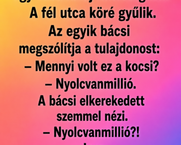 A faluba megérkezik egy vadonatúj Lamborghini.
