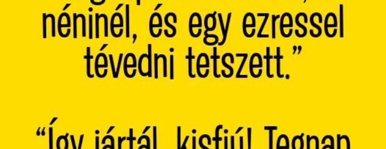 VICC: A kisfiú így szól a pénztároshoz