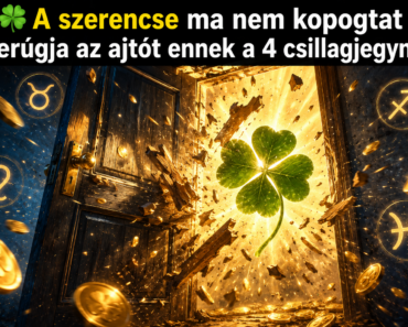 🍀 A szerencse ma nem kopogtat – berúgja az ajtót ennek a 4 csillagjegynek